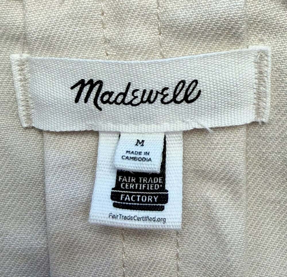 NWOT Madewell The Billie Short Jacket Size M Cream Corduroy Collar Barn - Picture 4 of 15